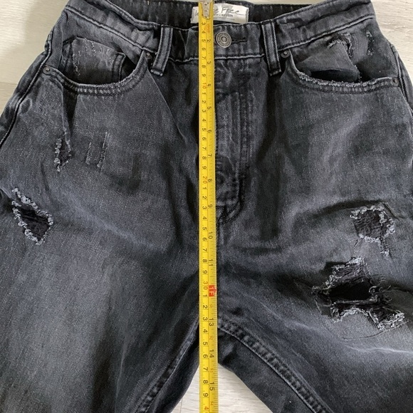 Free people we the free x CRVY straight shooter jeans size 27 black‎ Wash gray - Picture 14 of 16